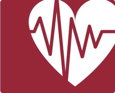 Heart icon with pulse.